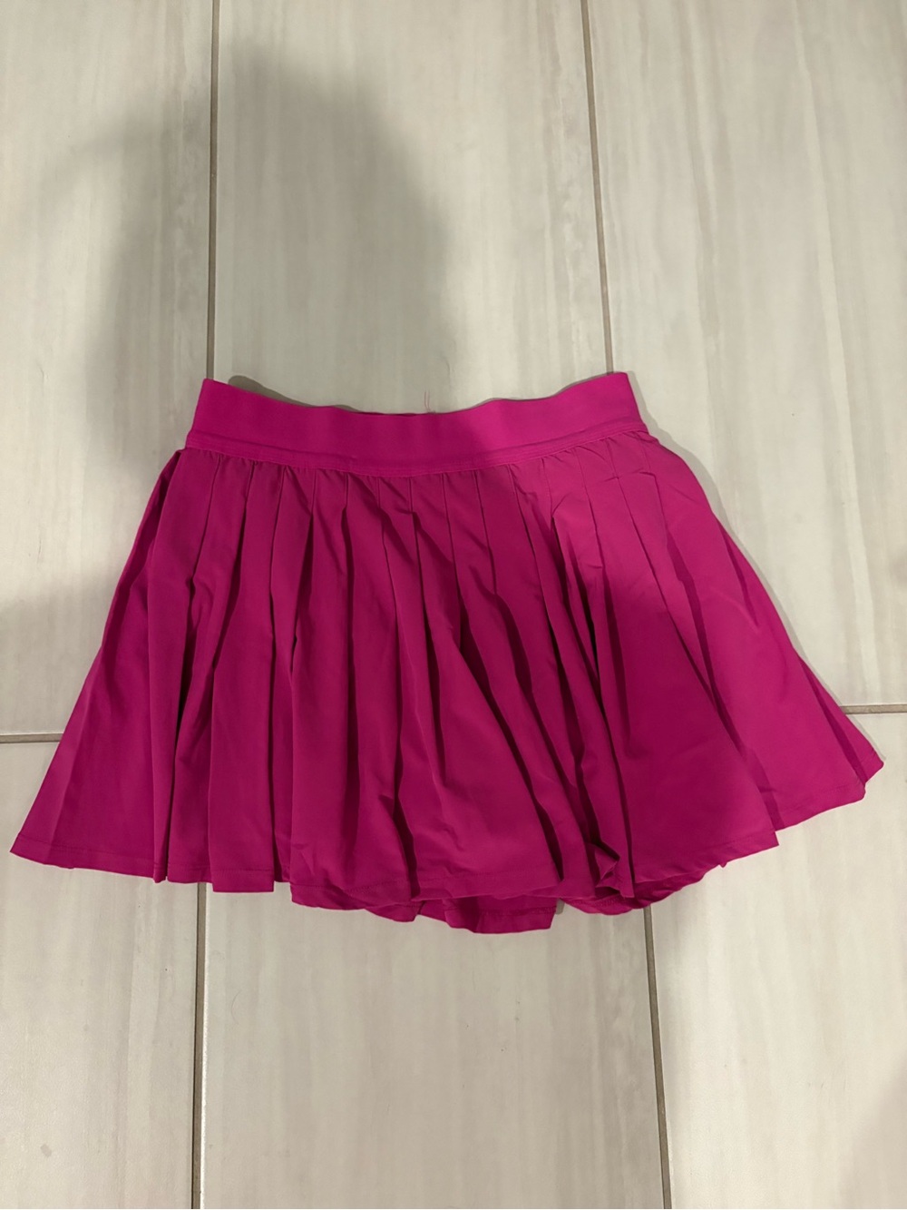 All In Motion Fuchsia Pleated Skater Mini Skirt